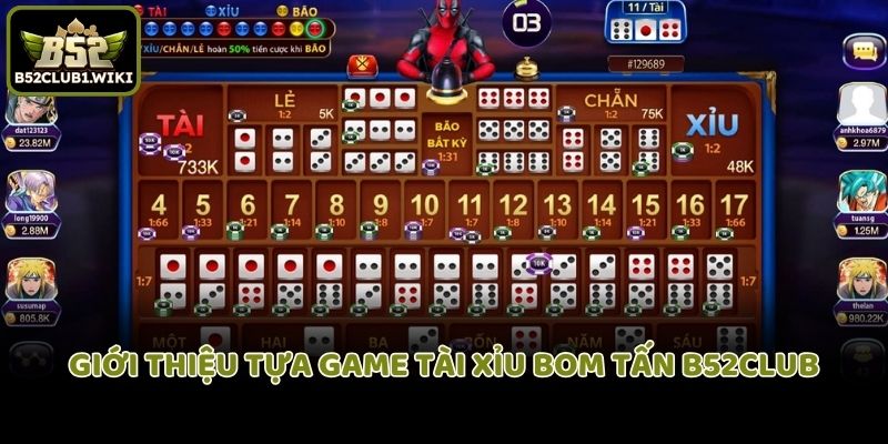 Giới thiệu tựa game tài xỉu bom tấn B52club